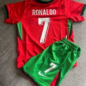Portugal Cristiano Ronaldo Set Jersey and short for kids..